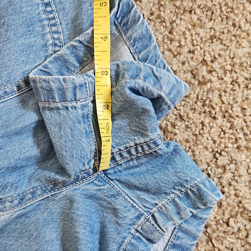 Madewell Paper Bag Light Blue High-Rise Denim Shorts - Picture 6 of 8